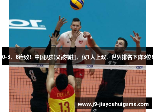 0-3，8连败！中国男排又被横扫，仅1人上双，世界排名下降3位！